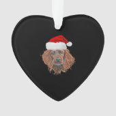 Christmas Irish Setter Classic T-Shirt Ornament (voorkant)