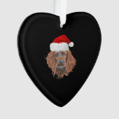Christmas Irish Setter Classic T-Shirt Ornament (voorkant)
