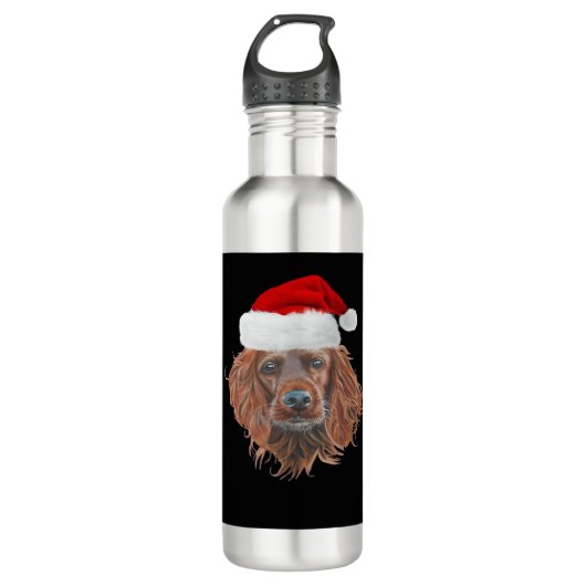 Christmas Irish Setter Classic T-Shirt Waterfles (Voorkant)