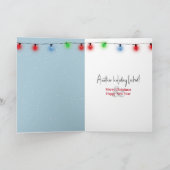 Christmas Irish Setter Dog Feestdagen Kaart (Binnen)