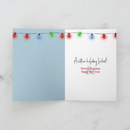 Christmas Irish Setter Dog Feestdagen Kaart (Binnen)