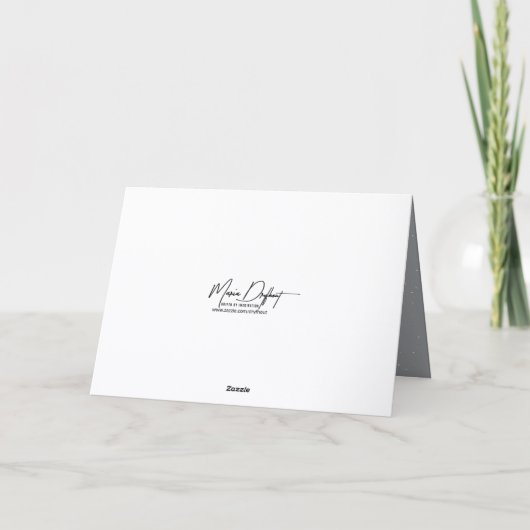 Christmas Irish Setter Making a Snow Angel Feestdagen Kaart (Achterkant)