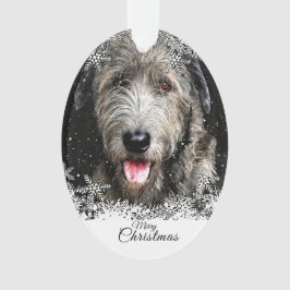 Christmas Irish Wolfhound Acryl Ornament