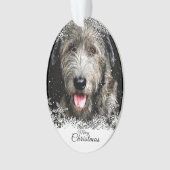 Christmas Irish Wolfhound Acryl Ornament (voorkant)