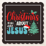 Christmas Is All About Jesus-43687 Kartonnen Onderzetters<br><div class="desc">A meaningful Christian design reminding that the true reason for Christmas is Jesus. Perfect for believers celebrating the birth of Christ. (Design code-43687).</div>