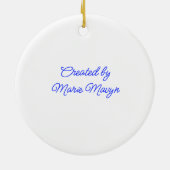 Christmas is Cat-tastic Unique Ceramic Ornament (Achterkant)