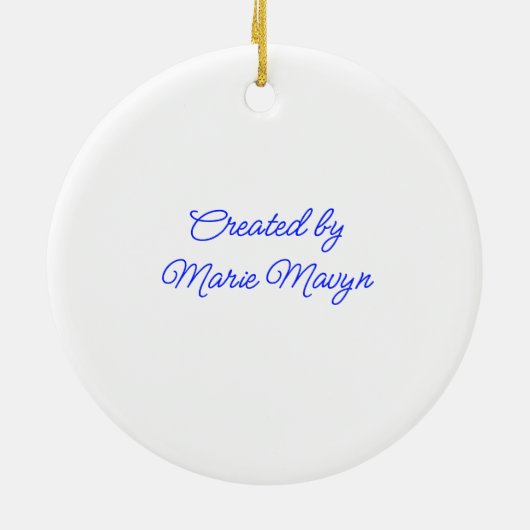 Christmas is Cat-tastic Unique Ceramic Ornament (Achterkant)