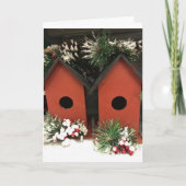 CHRISTMAS IS IN DE LUCHT EN WISSEN ZIJN OP DE WEG KAART (Voorkant)