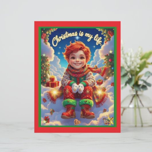 Christmas is my life, briefhoofd (Staand voorkant)