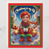 Christmas is my life, briefhoofd (Voorkant / Achterkant)