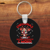 Christmas Is My Second Favourite C Word Funny Xmas Sleutelhanger (Voorkant)