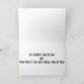 CHRISTMAS IS SPECIAAL/JAAR CHRISTMAS DOGGIE FEESTDAGEN KAART (Binnen)