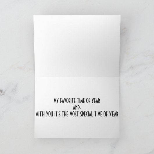 CHRISTMAS IS SPECIAAL/JAAR CHRISTMAS DOGGIE FEESTDAGEN KAART (Binnen)