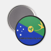 Christmas Island Roundel kwaliteitsvlag Magneet (Voorkant / Achterkant)