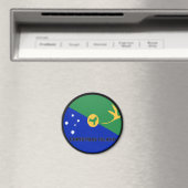 Christmas Island Roundel kwaliteitsvlag Magneet (Insitu (Vaatwasser))