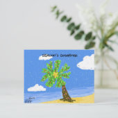 Christmas Isle SEAson's Greetings Briefkaart (Staand voorkant)