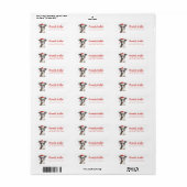 Christmas Italian Greyhound Retouradreslabels Etiket (Full Sheet)