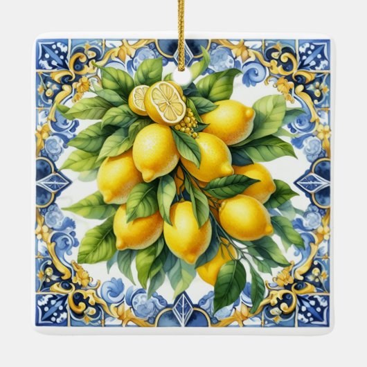 Christmas Italian Lemons Ornament (Achterkant)