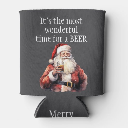 Christmas It's the most wonderful time for a beer Blikjeskoeler (Voorkant)
