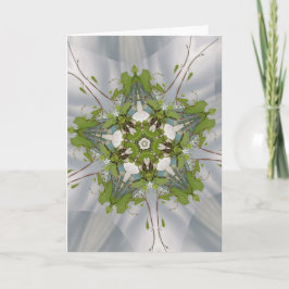 Christmas Ivy Kaleidoscope Star Feestdagen Kaart