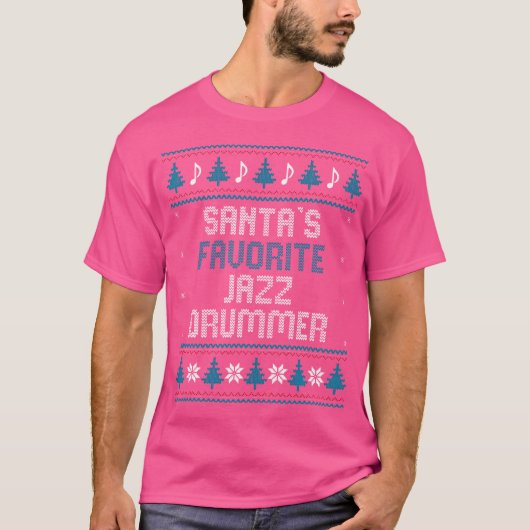 Christmas Jazz Drum Funny Gift T-shirt (Voorkant)