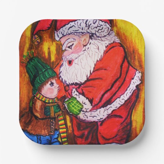 CHRISTMAS JE BETER NIET PLAATST PAPIEREN BORDJE (Voorkant)