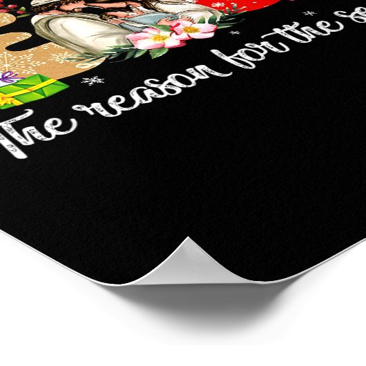 Christmas Jesus Is The Reason For The Season Jesus Poster (Hoek)