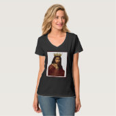 Christmas Jesus Portrait Crowned Prince of Peace C T-shirt (Voorkant volledig)