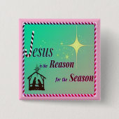 Christmas Jesus Reden voor Seizoen Button Accessoi (Voorkant)