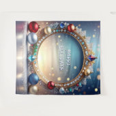 Christmas Jewel Frame Holiday Backdrop Wandkleed (Voorkant (horizontaal))