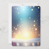 Christmas Jewel Frame Holiday Party Invitation Kaart (Achterkant)