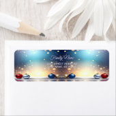 Christmas Jewel Frame Return Address Label (Insitu)