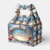 Christmas Jewel Lijst Holiday Gift Box Bedankdoosjes (Achterkant)