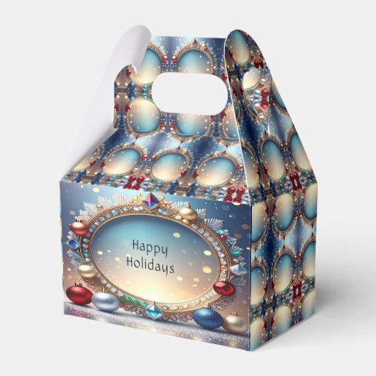 Christmas Jewel Lijst Holiday Gift Box Bedankdoosjes (Voorkant Zijde)