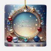 Christmas Jewel Lijst Holiday Ornament (Achterkant)