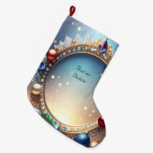 Christmas Jewel Lijst Holiday Stocking Grote Kerstsok (Voorkant (Hangend))