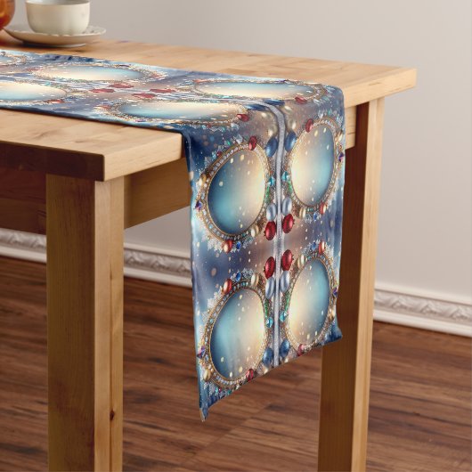 Christmas Jewel Lijst Holiday Table Runner Medium Tafelloper (Voorbeeld)
