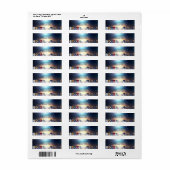 Christmas Jewel Lijst Retour Adreslabel Etiket (Full Sheet)