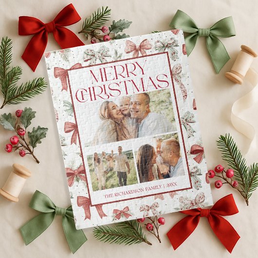 Christmas Jigsaw Puzzle | Family Photo Gift Legpuzzel
