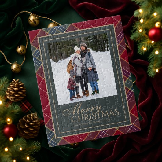 Christmas Jigsaw Puzzle | Family Photo Gift Legpuzzel