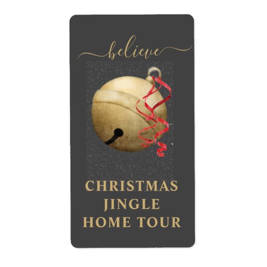 CHRISTMAS JINGLE BELL ETIKET (Voorkant)