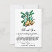 Christmas Jingle Bell Vrijgezellenfeest Bedankkaart (Voorkant)