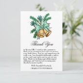 Christmas Jingle Bell Vrijgezellenfeest Bedankkaart (Staand voorkant)