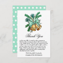 Christmas Jingle Bell Vrijgezellenfeest Bedankkaart