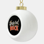 Christmas Jingle Bells 3 Math Rock Xmas Holiday Keramische Bal Ornament (Rechts)