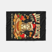 Christmas Jolly Biscuits Club Cute Cat Lovers Baki Fleece Deken (Voorkant (Horizontaal))