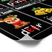 Christmas Jolly Syllables Teacher Students Funny S Poster (Hoek)