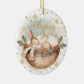 Christmas Joy – A Keepsake of Firsts, Light & Love Keramisch Ornament (Rechts)