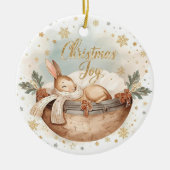 Christmas Joy – A Keepsake of Firsts, Light & Love Keramisch Ornament (Voorkant)
