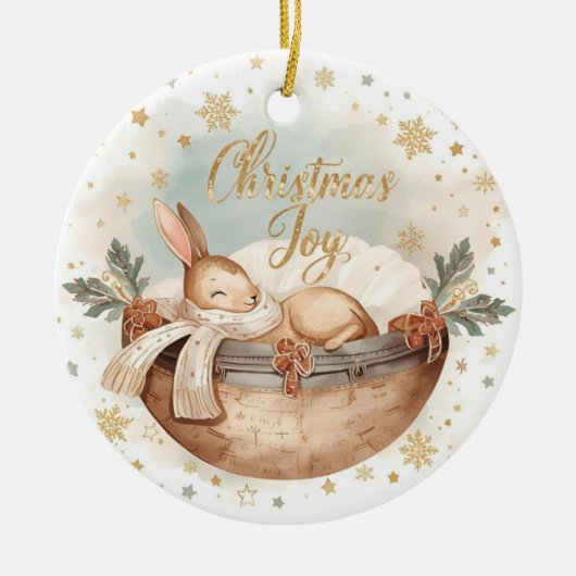 Christmas Joy – A Keepsake of Firsts, Light & Love Keramisch Ornament (Voorkant)